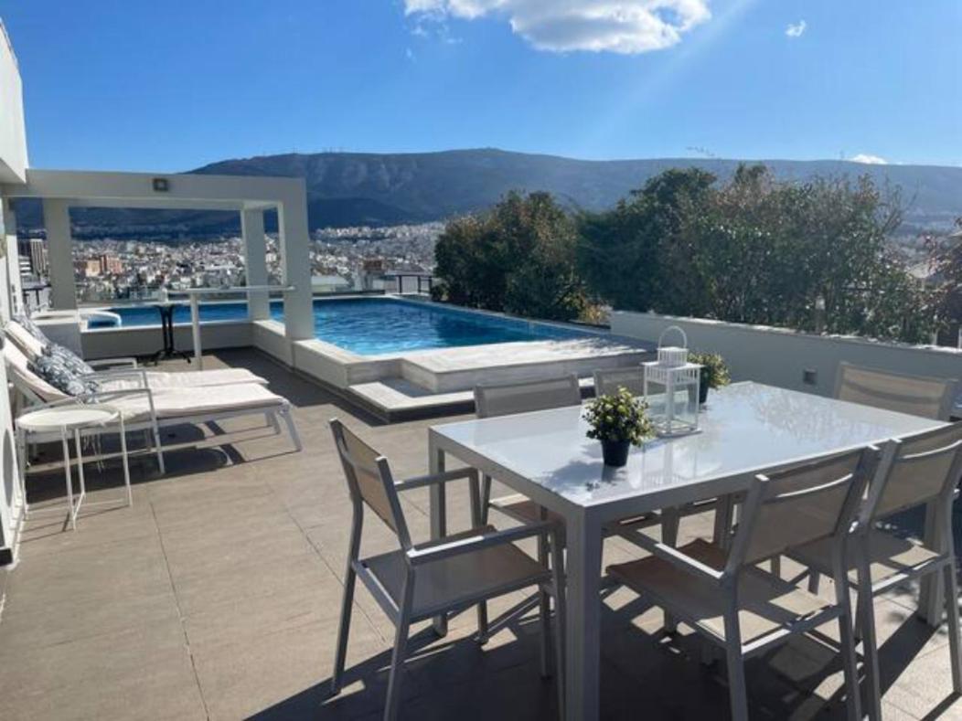 Athens Lycabettus Hill Penthouse, Private Roof Garden & Pool公寓 外观 照片