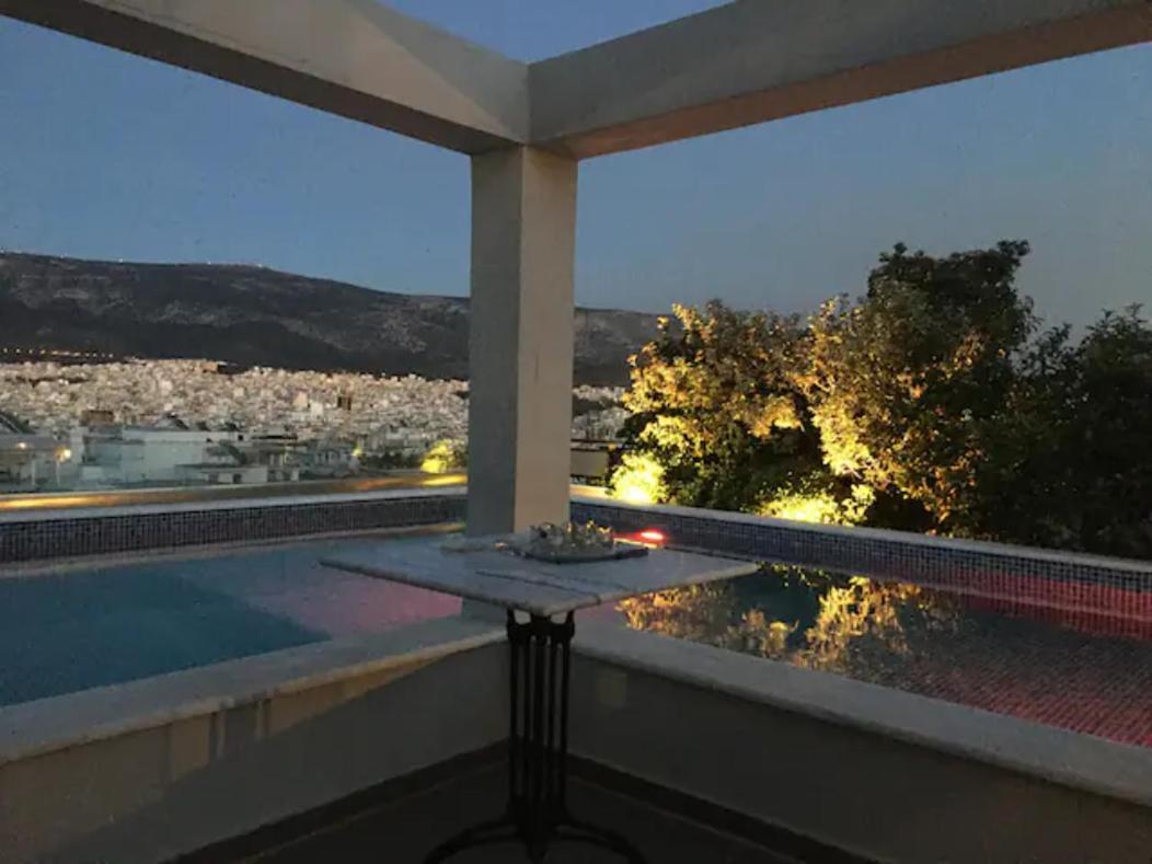 Athens Lycabettus Hill Penthouse, Private Roof Garden & Pool公寓 外观 照片
