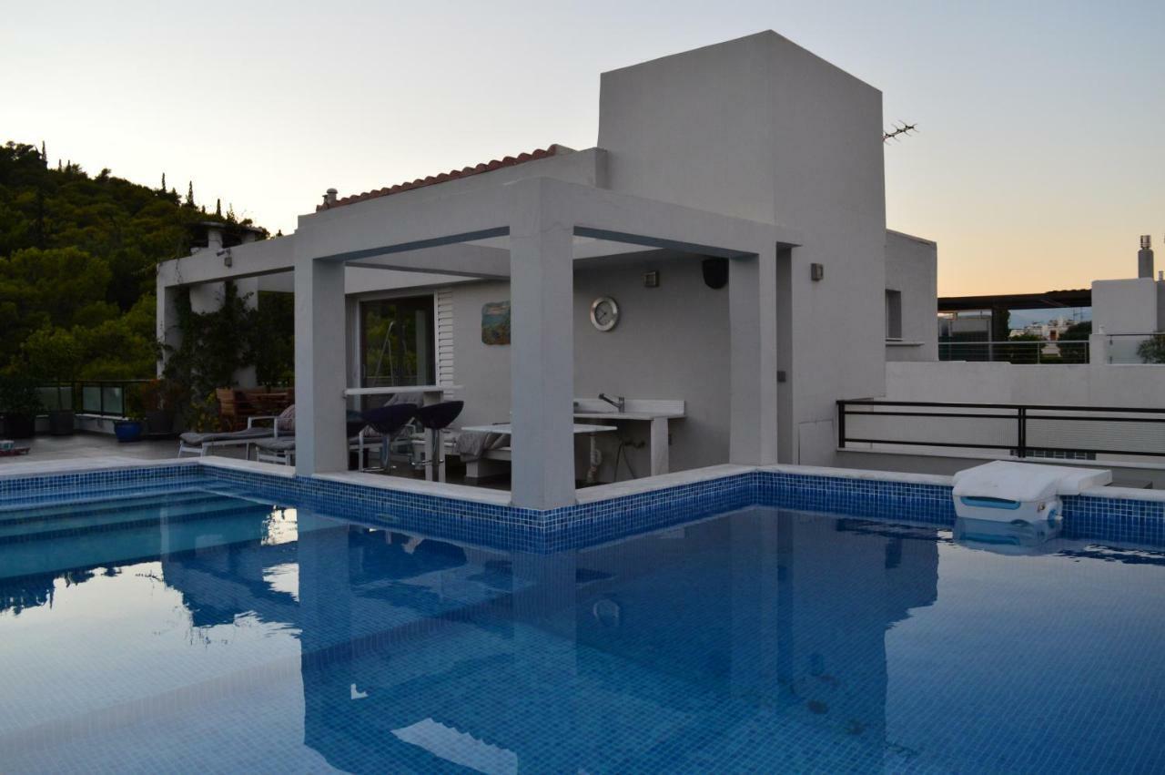 Athens Lycabettus Hill Penthouse, Private Roof Garden & Pool公寓 外观 照片