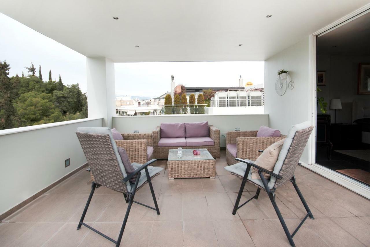 Athens Lycabettus Hill Penthouse, Private Roof Garden & Pool公寓 外观 照片